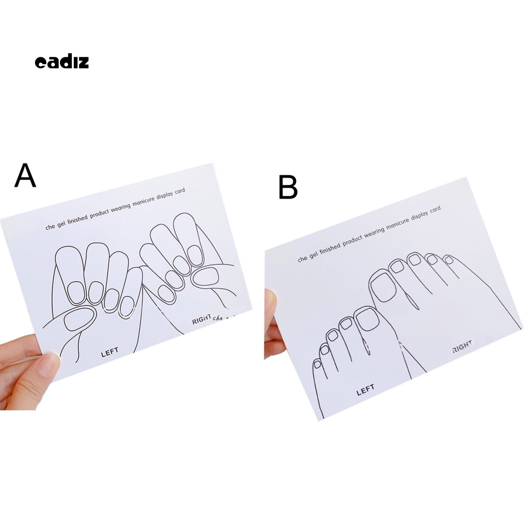 Bộ 5 Thẻ Trưng Bày Móng Tay Giả Tiện Lợi Edge