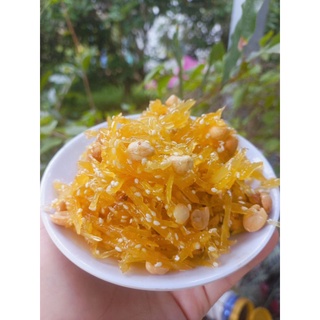  500g Mứt gừng dẻo sợi mứt gừng sợi rối,cay vừa,dễ ăn. 