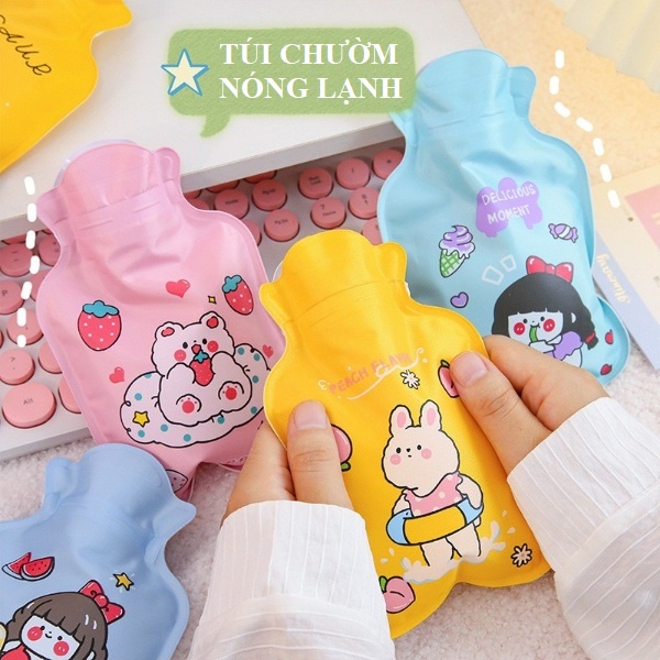 Túi chườm nóng lạnh giữ nhiệt ấm giảm đau bụng kinh hạ sốt đa năng cute cho nữ