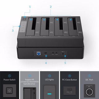 DOCK ORICO 6648US3-C - CLONE DISK
