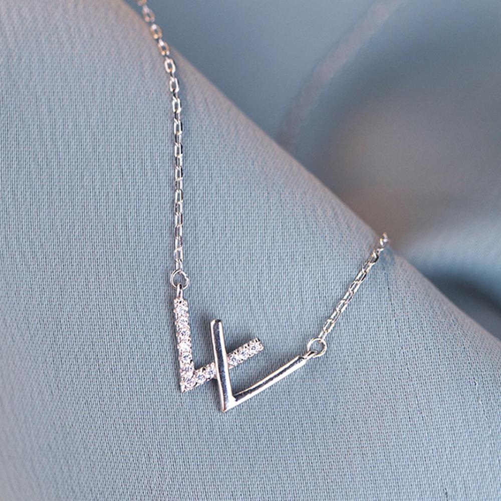 Vòng cổ Mặt Chữ W Đơn Giản Cho Tiệc Cưới|Trang Sức Thời Trang Mạ Vàng