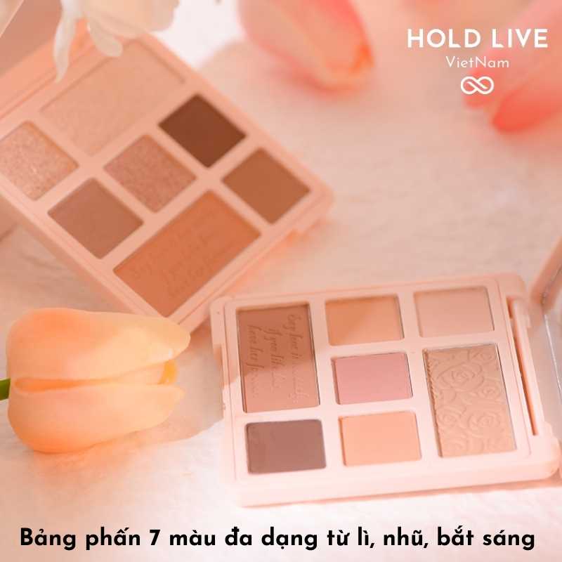 [Có sẵn] Bảng mắt 7 ô hoa cẩm tú cầu Hold Live Paris Garden màu siêu đẹp lâu trôi chống nước chống bay HL527