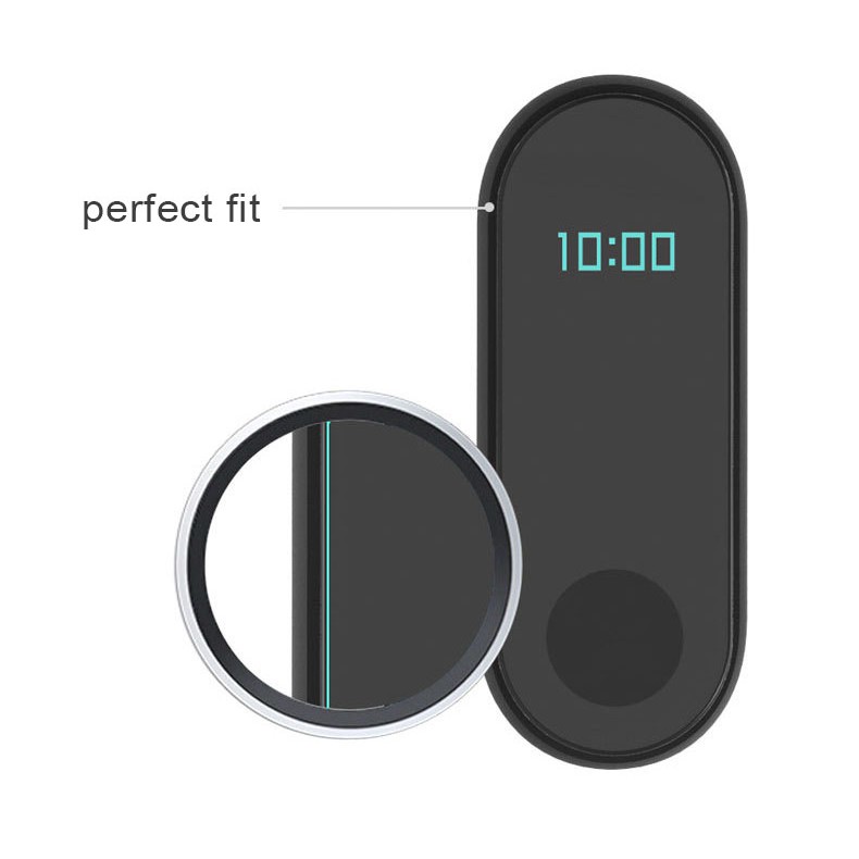 Dây Đeo Thay Thế 10 Màu Bằng Silicone Kèm 2 Miếng Dán Bảo Vệ Màn Hình Hd Cho Xiaomi Band 2