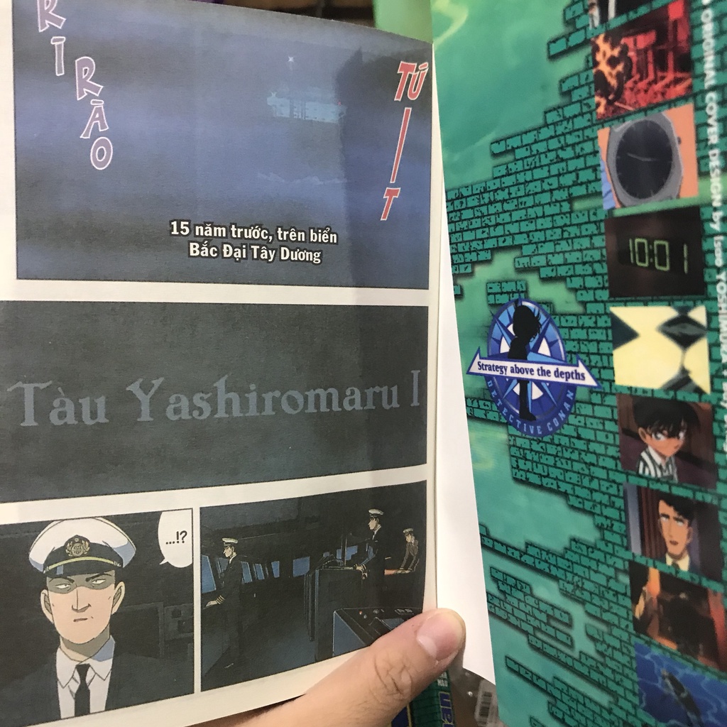 Sách - Thám Tử Lừng Danh Conan Hoạt Hình Màu: Âm Mưu Trên Biển - Tập 1 (kim đồng)