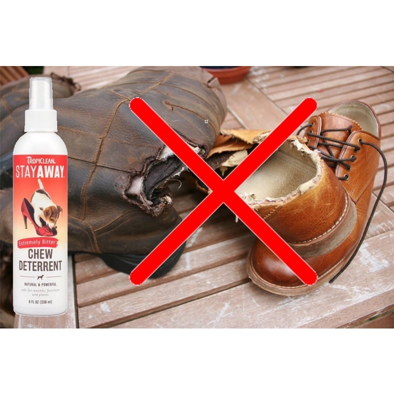 Xịt chống căn phá đồ Tropiclean dành cho chó 236ml xuất xứ Mỹ