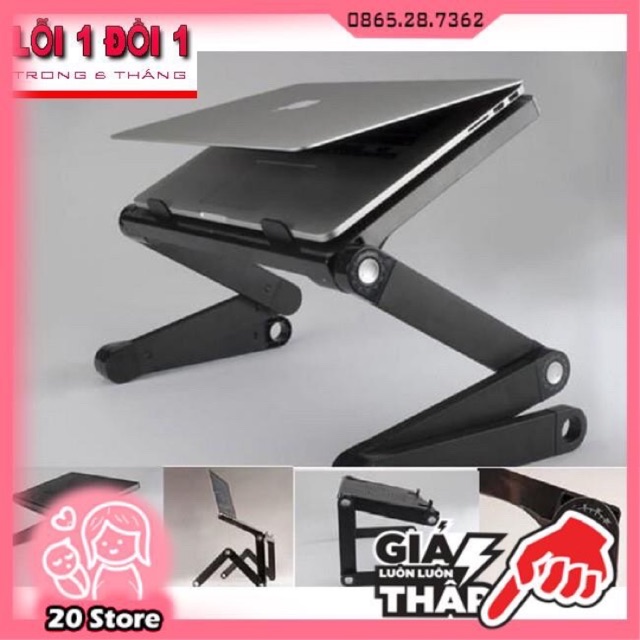 Bàn để laptop xoay 360 linh hoạt chân, chân gập chữ Z