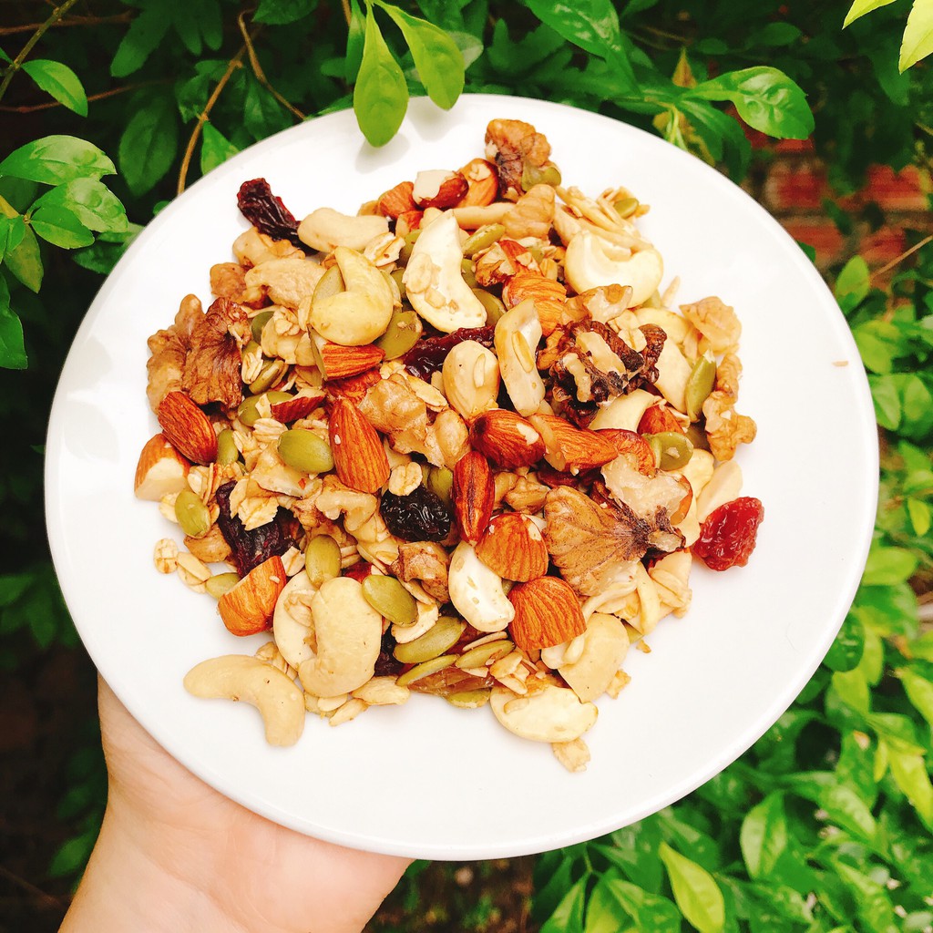 Granola - Ngũ Cốc Ăn Kiêng Không Đường 💥 Granola Nhiều Hạt 💥 Ngũ Cốc Giảm Cân Ăn Liền 500g | BigBuy360 - bigbuy360.vn