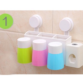 Dụng cụ nhả kem đánh răng kèm 3 cốc tự động