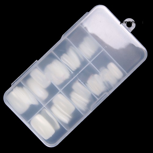 Set 100 Móng Tay Giả Bằng Nhựa Acrylic Kèm Hộp Đựng Thiết Kế Tiện Dụng