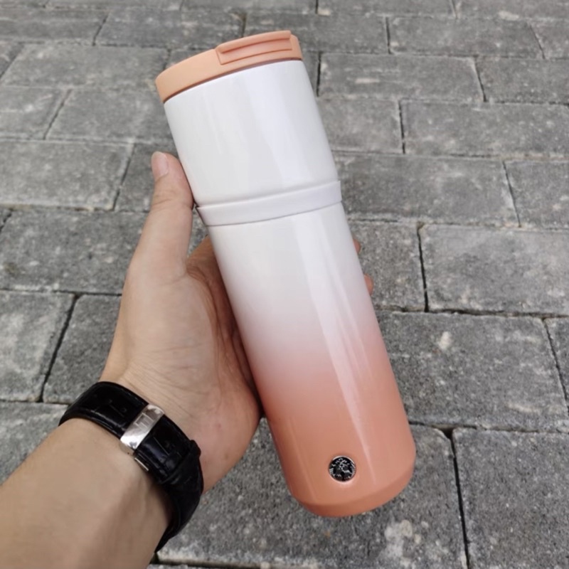 - BÌNH GIỮ NHIỆT THERMOS GRADIENT PASTEL ORANGE TUMBLER 16OZ