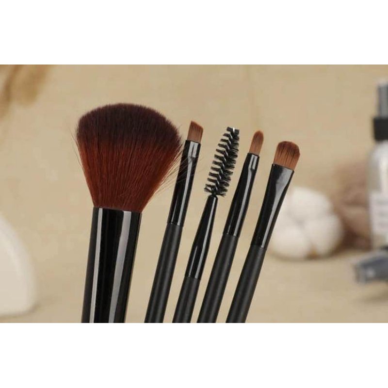 BỘ CỌ 5 CÂY CÁN GỖ KELI MAKEUP BRUSH SET