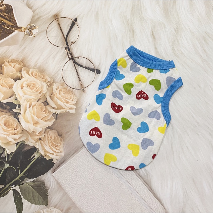 Áo Thun MùA Hè, HọA TiếT HoạT HìNh Cho Thú Cưng