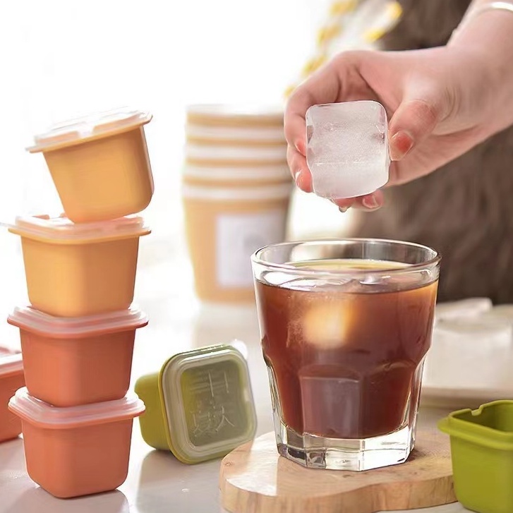 Khay làm đá silicone 1 ngăn cỡ, khay đá uống bia, khuôn làm kem, khuôn rau câu