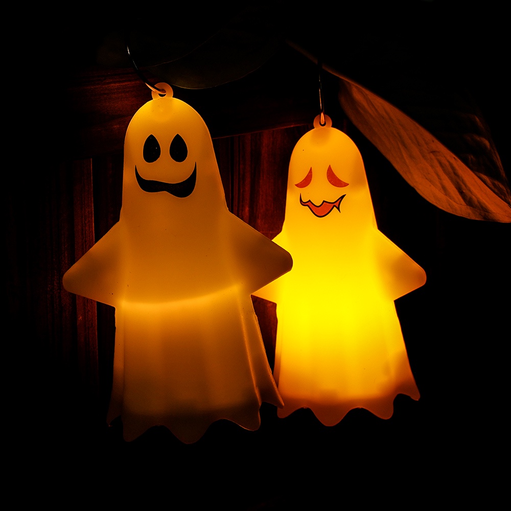 Đèn Ngủ Hình Búp Bê Ma Cà Rồng 3D Màu Vàng Ấm Áp Vui Nhộn Trang Trí Tiệc Halloween