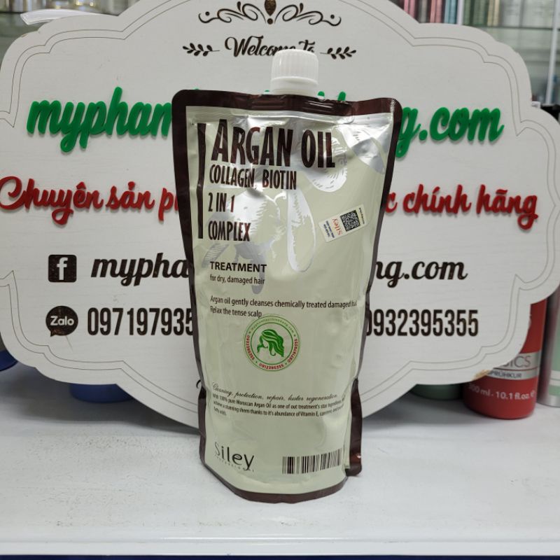 HẤP TÚI PHỤC HỒI SILEY ARGAN OIL 500ML