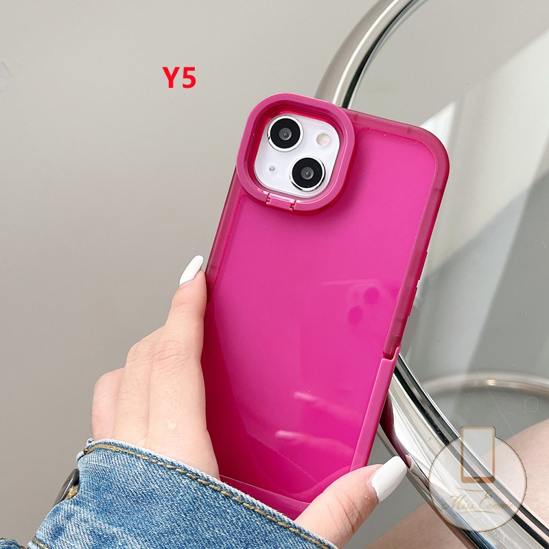 Ốp Điện Thoại TPU Mềm Chống Vỡ Màu Dạ Quang 2 Trong 1 Có Giá Đỡ Cho IPhone 11 13 12 Pro MAX 7Plus 8Plus XR X XS MAX