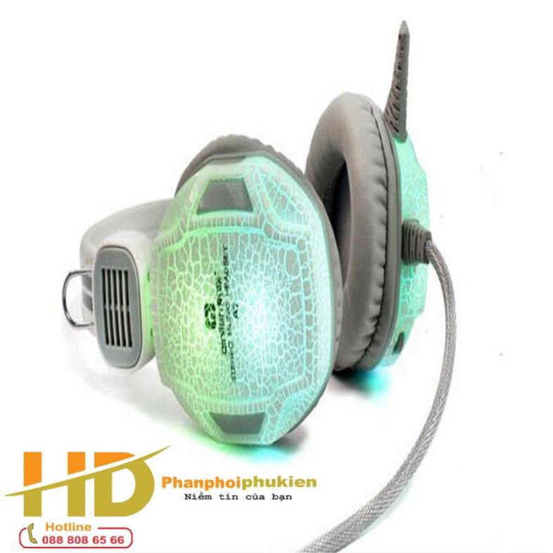 Tai Nghe Chụp Tai Chuyên Game Qinlian A7 Đèn Led Đổi Màu, Tai Nghe Chùm Đầu Có Micro, Dùng Cho Máy Tính Và Điện Thoại