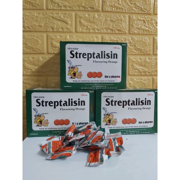 Kẹo ngậm ho Streptalisin hộp 200 viên