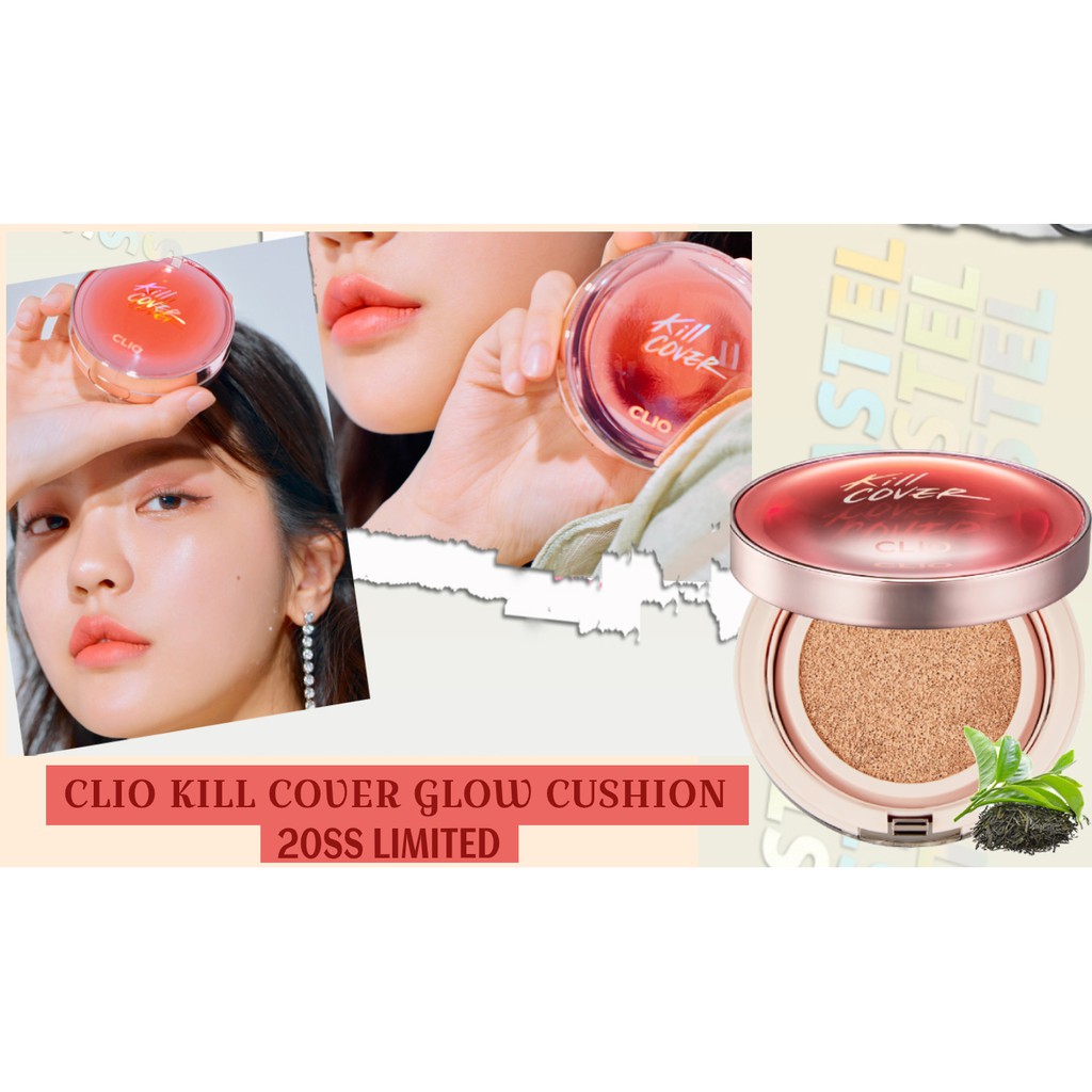 Phấn Nước Trang Điểm Clio Kill Cover Glow Cushion 20Ss Limited 15gX2lõi