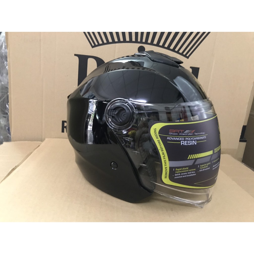 Nón bảo hiểm 3/4 Royal XH 01 cao cấp lót tháo rời, helmet open face XH 01