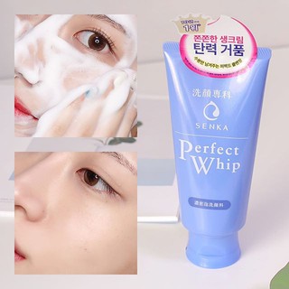 Sữa Rửa Mặt Perfect Whip Senka màu xanh