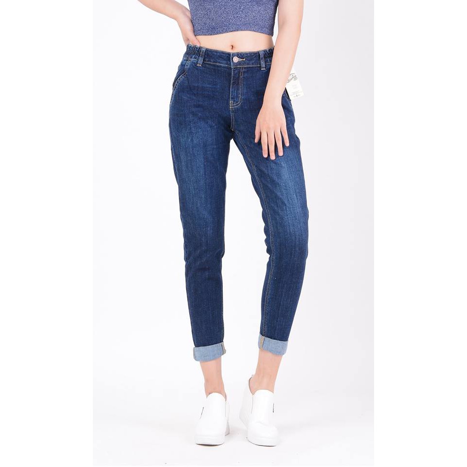 Quần Jean Trơn lưng thun phối nút 9 tấc - 044Abbianca | BigBuy360 - bigbuy360.vn