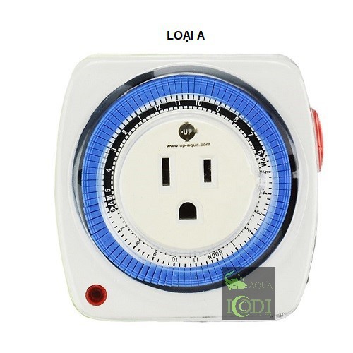 Ổ cắm timer hẹn giờ cơ Up Aqua chuyên dùng cho hồ cá thủy sinh thủy canh