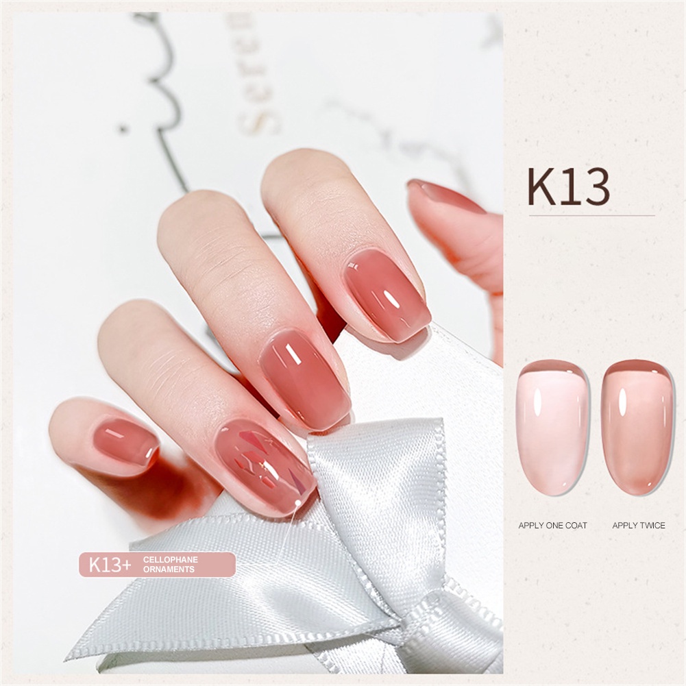 Sơn Móng Tay Gel Thạch Elano Net Red 28 Màu Keo Sơn Móng Tay Keo Quang Trị Liệu Keo Sơn Móng Tay Màu Da Trong Suốt 8Ml Tiệm Làm Móng Okase