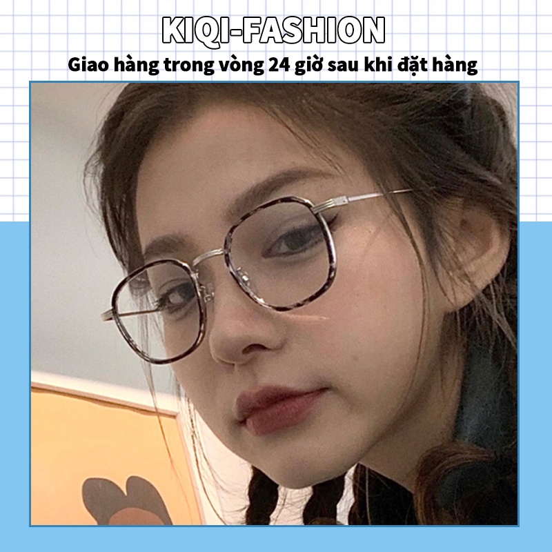 Mắt kính gọng bo tròn chất liệu kim loại thời trang