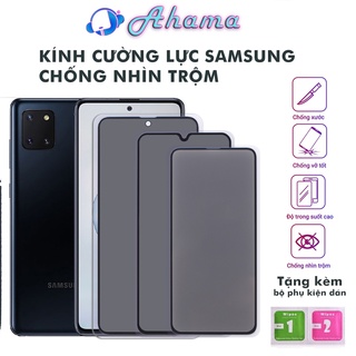 Kính cường lực samsung A10 A10s A20 A20s A30 A30s A50 A50s Note 10 lite S10 Lite M31 M21 M30 M12 M20 chống nhìn trộm