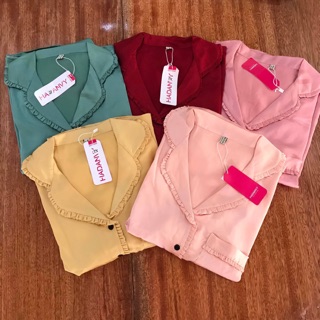 Bộ lụa satin viền beo
