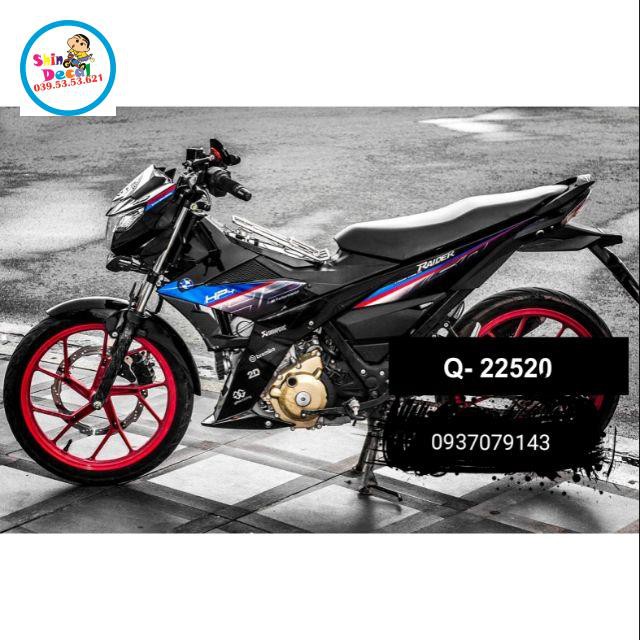 Tem rời raider fi HP4 chất liệu decal Crom ko bay màu