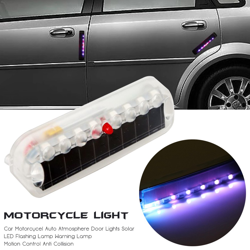 Đèn LED năng lượng mặt trời trang trí cửa xe hơi