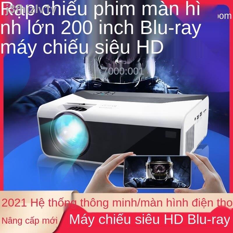 [bán chạy]2021 máy chiếu gia đình mới HD 3D phòng ngủ thông minh wifi rạp hát điện thoại di động tất cả trong một