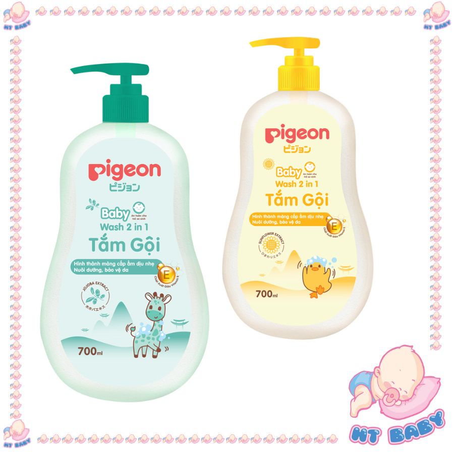 Sữa Tắm Gội Pigeon Cho Bé - 200ml/700ml