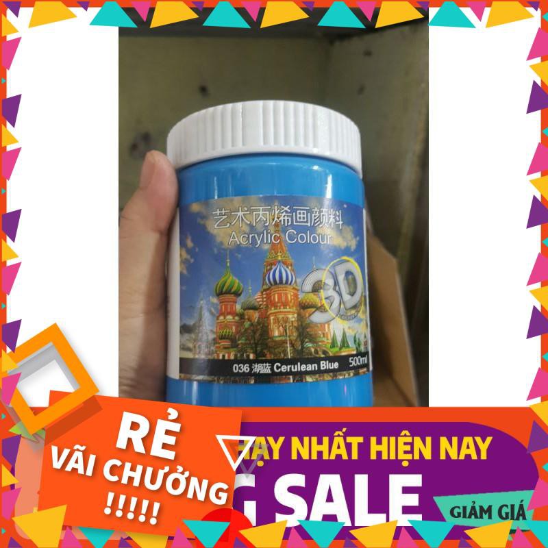 [BÁN CHẠY]  [ Chính hãng ] MÀU VẼ ACRYLIC 3D NGOÀI TRỜI - 500ml