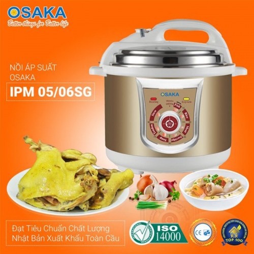 Nồi Áp Suất Điện Lòng Inox 304 Osaka IPM-05SG 5L