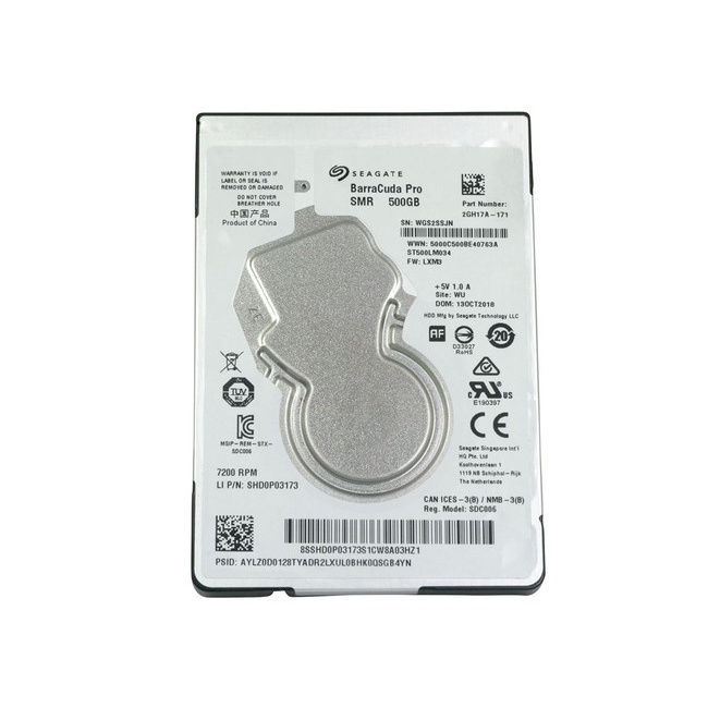 Ổ cứng gắn trong HDD Seagate 500GB 2.5 inch SATA III 128MB Cache 7200RPM ST500LM034