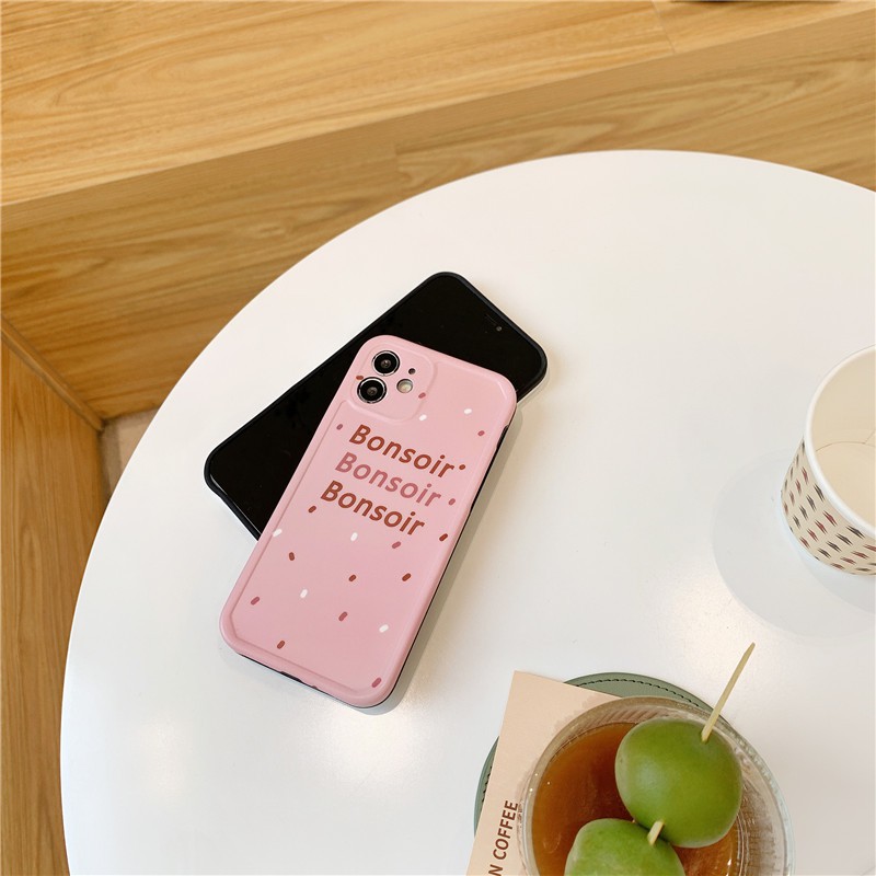 Ốp lưng iPhone cho iPhone 11 Pro Max / iPhone12 / iPhone X / iPhone 7 Plus / iPhone 8 / iPhone 6 / iPhone 11 French Good Night TPU Shatterproof Case