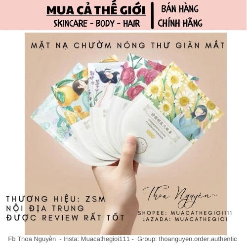 Mặt nạ chườm nóng thư giãn chăm sóc mắt ZSM