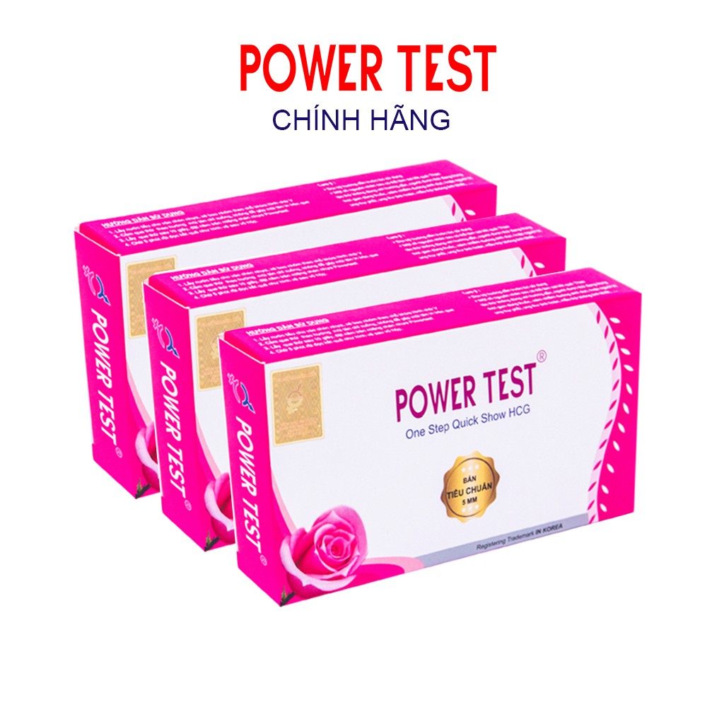 Combo 3 Que thử thai nhanh Powertest tại nhà 5mm (3QTTPO05TES))