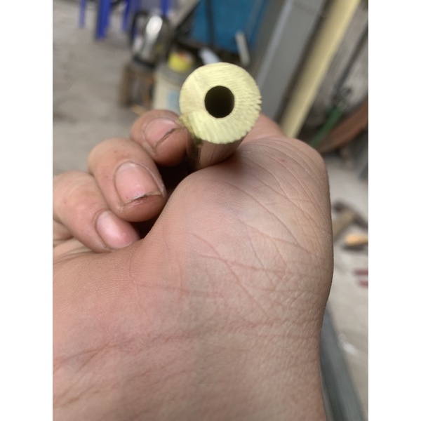 Ống đồng vàng D14 mm lỗ trong 6mm dài 1m