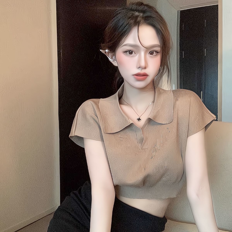 Áo thun COZOKC tay ngắn đơn giản phong cách Hàn Quốc