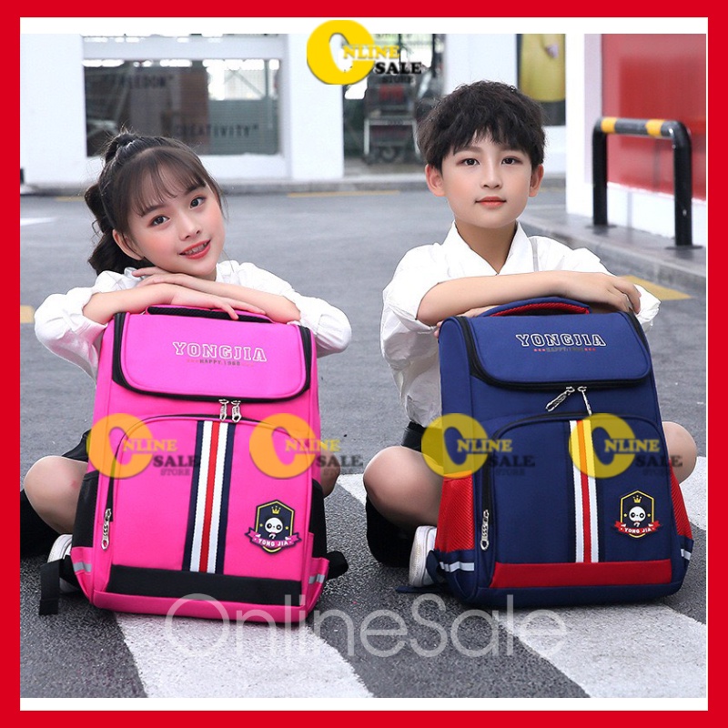 Balo trẻ em học sinh cấp 1 lớp 1 2 3 4 5 cặp xách đi học cho bé trai bé gái ba lô tiểu học Size 39