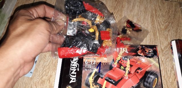 Combo 6 hộp lắp ráp Lego Ninjago siêu xe YL 821 trọn bộ