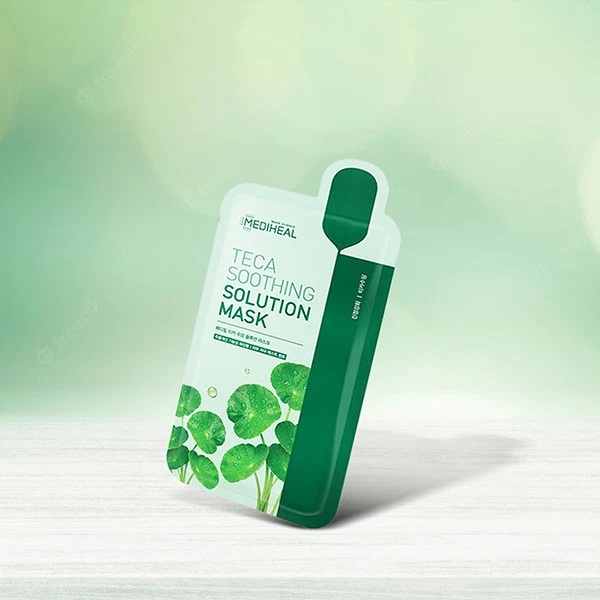 Mặt Nạ Chuyên Sâu Cao Cấp Dành Cho Da Mụn Mediheal Solution Mask 21ml - Teca Soothing