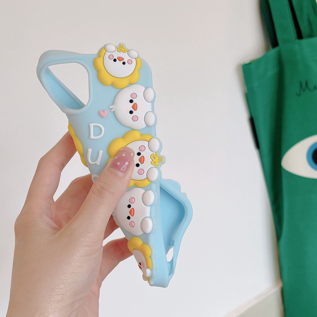 Ốp Điện Thoại Mềm Chống Sốc In Hình Vịt Hoạt Hình Cho iPhone 6 7Plus X XS XS MAX XR 11 12pro 13promax