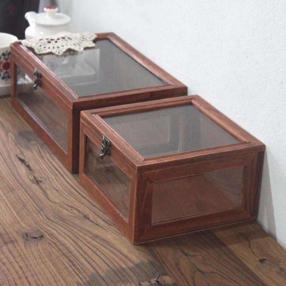 IVORY Set 10 Khóa Hộp Đựng Trang Sức Bằng Gỗ Cứng Chống Mòn Phong Cách Cổ Điển DIY