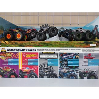 Bộ 5 Chiếc Xe HotWheels Monster TruckS