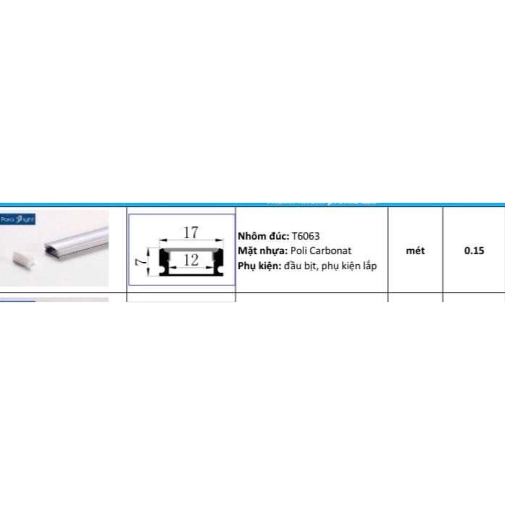 Thanh nhôm led định hình - Led 2835 - Thanh nhôm U, V, T